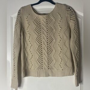 Knit Sweater with Pearls by Piccola Bella South Hampton Size S